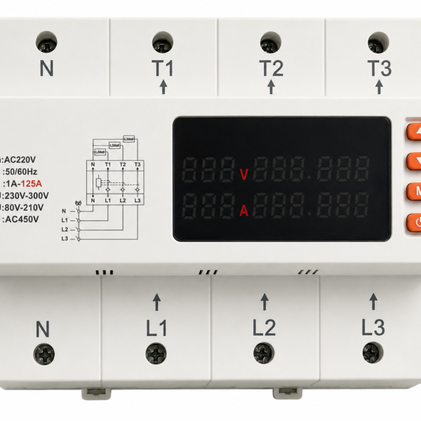 125A 4P Voltage Current Protector